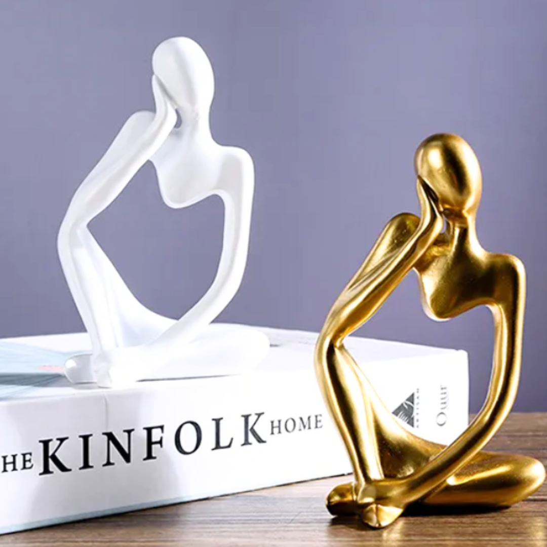 Modern Minimalist -Abstract Thinker Statue for Home & Office Decor