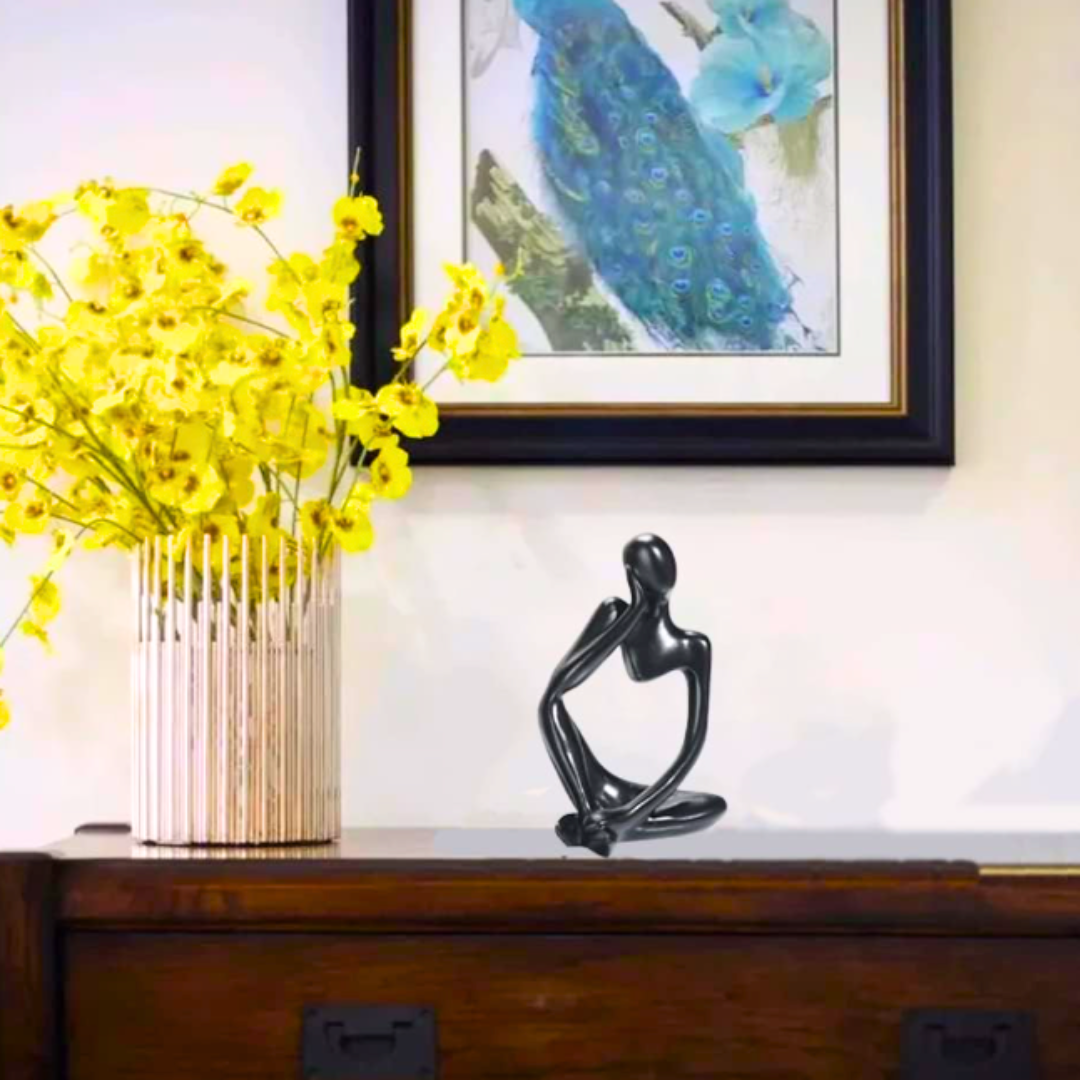 Modern Minimalist -Abstract Thinker Statue for Home & Office Decor
