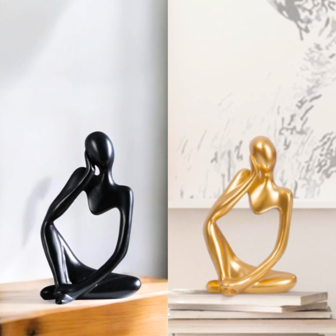 Modern Minimalist -Abstract Thinker Statue for Home & Office Decor