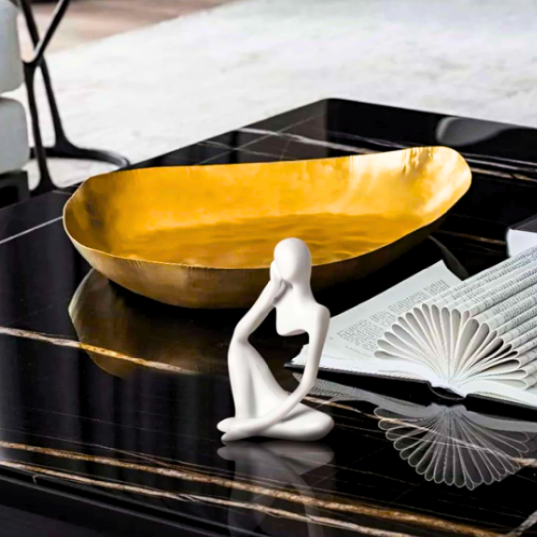 Modern Minimalist -Abstract Thinker Statue for Home & Office Decor