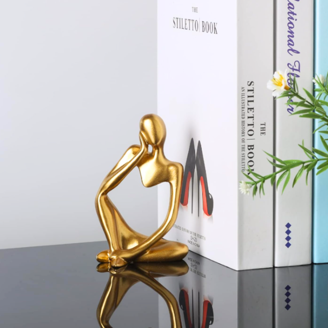 Modern Minimalist -Abstract Thinker Statue for Home & Office Decor