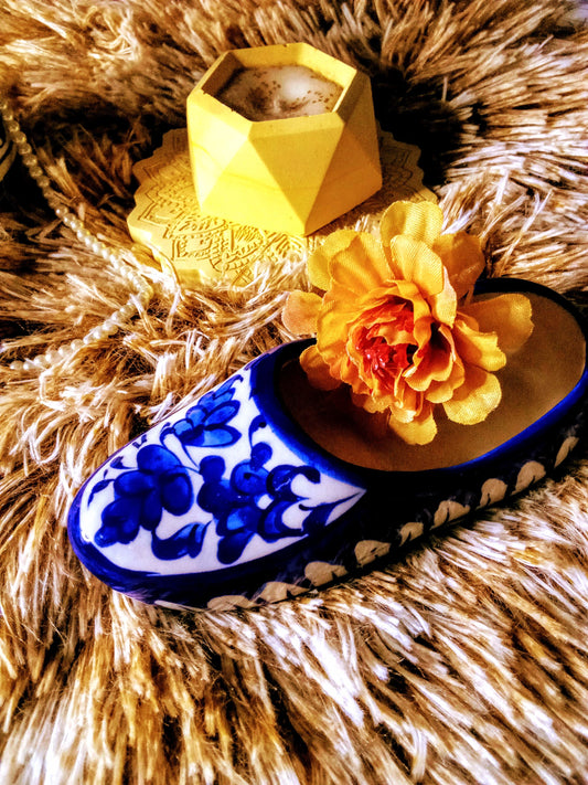 Premium Blue pottery Ash Tray | Beautify Your Space