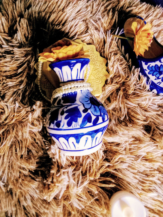 Premium Blue Pottery VASE | Enhance Your Aesthetic style